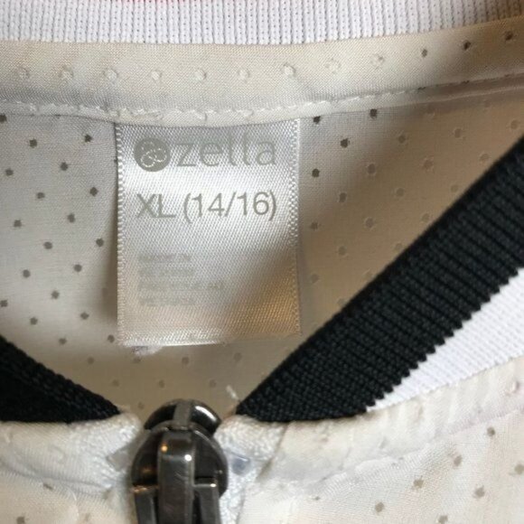 ZELLA White Mesh Bomber Jacket Kids XL (14-16) - Picture 3 of 4